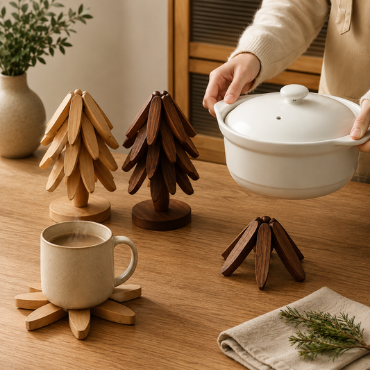 Evoria® TreeNest™ | Houten Onderzetter Set